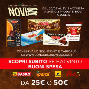 Concorso Novi e Agorà: vinci buoni spesa